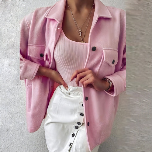 Collar Coat Streetwear Jacket For Women