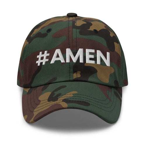 Embroidered Adjustable Baseball Cap - #amen