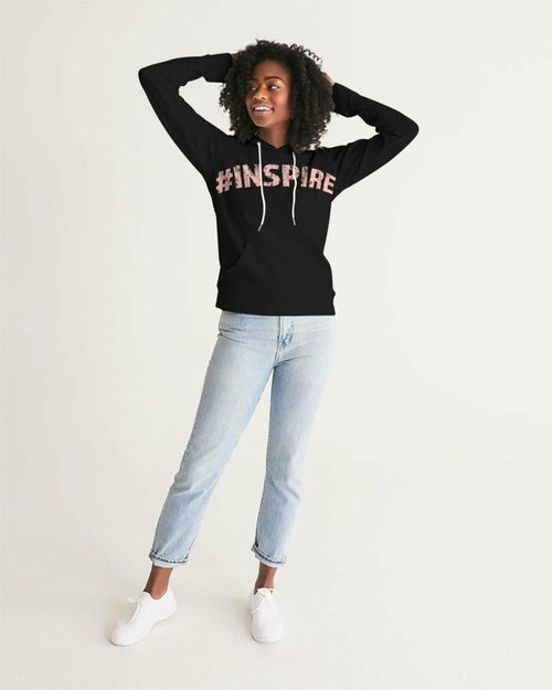 Womens Hoodie - Pullover Hooded Sweatshirt - Pink Graphic / Inspire