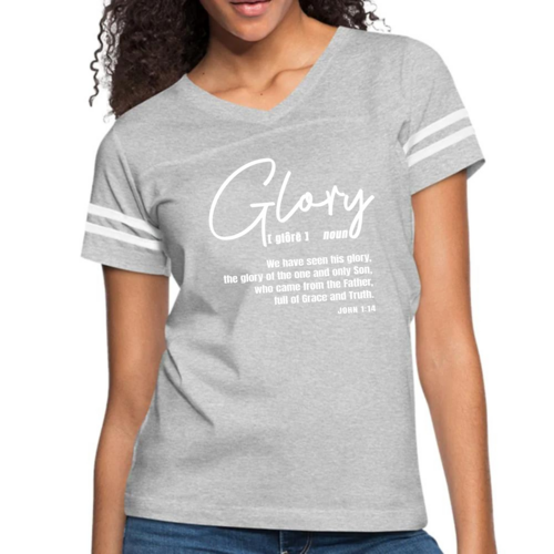 Womens Vintage Sport Graphic T-shirt - Glory - Christian Inspiration