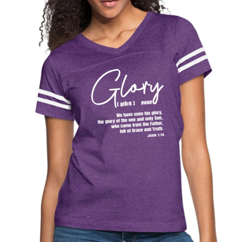Womens Vintage Sport Graphic T-shirt - Glory - Christian Inspiration