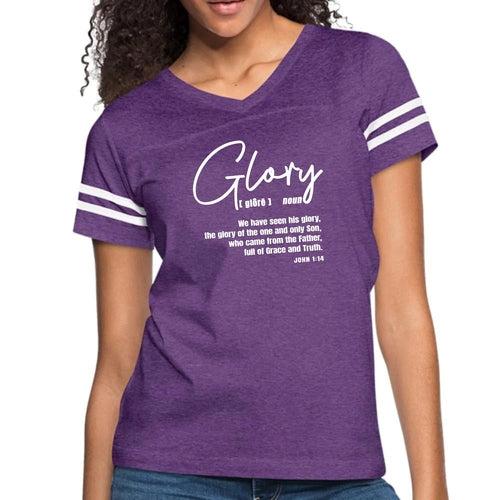 Womens Vintage Sport Graphic T-shirt - Glory - Christian Inspiration